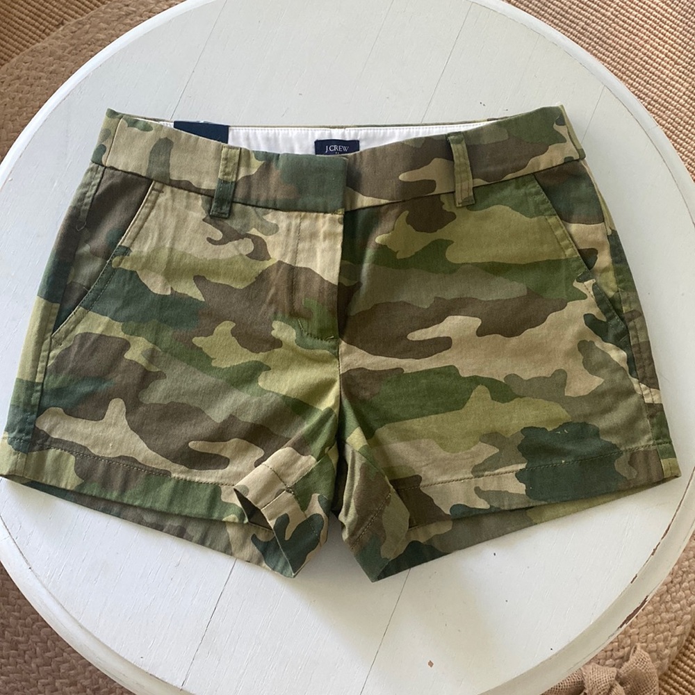 J Crew Camo Shorts NWT